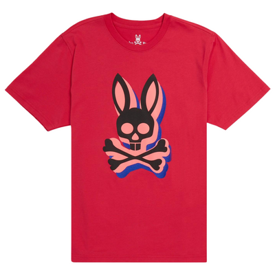 Psycho Bunny Lamport Graphic Tee (Bright Fuchsia) - Psycho Bunny