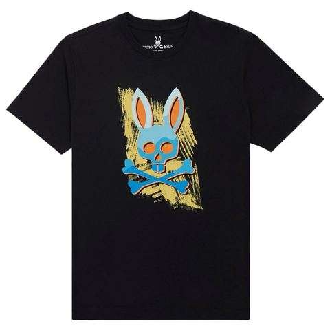 Psycho Bunny Surrell Graphic Tee (Black) - Psycho Bunny