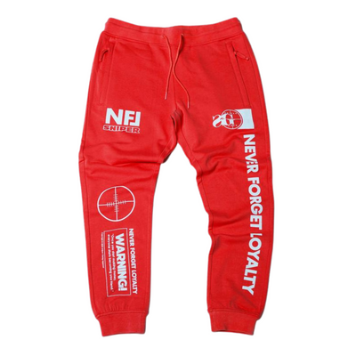 Sniper Gang NFL Joggers (Red) - Sniper Gang Apparel