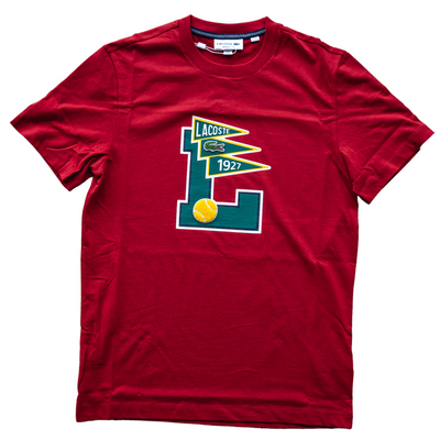 Lacoste Flags Graphic Shirt (Scarlet) - Lacoste