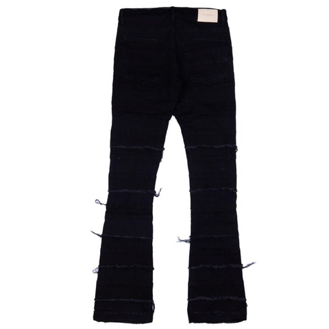 Valabasas Phoenix Stacked Jeans (Black) - VALABASAS