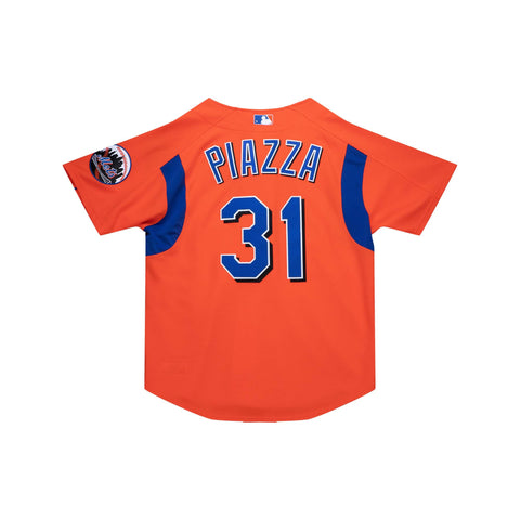 Mitchell & Ness Authentic Mike Piazza New York Mets 2004 BP Jersey - Mitchell & Ness