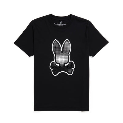 Mens Psycho Bunny Bengal Strype Tee (Black) - Psycho Bunny
