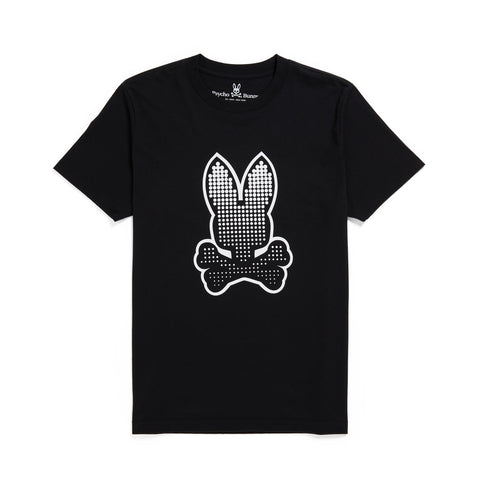 Mens Psycho Bunny Bengal Strype Tee (Black) - Psycho Bunny