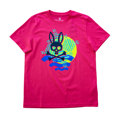 Psycho Bunny Balden Graphic Tee (Azalea Pink) - Psycho Bunny