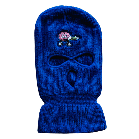 Sniper Gang Brain Ski Mask (Blue) - Sniper Gang Apparel