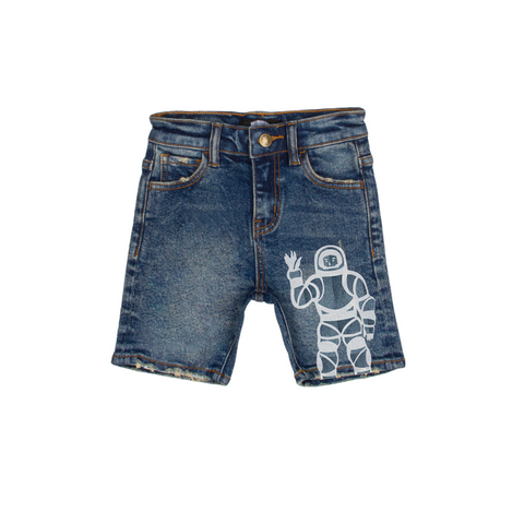 Kids Billionaire Boys Club Greetings Short (Neptune) - Billionaire Boys Club