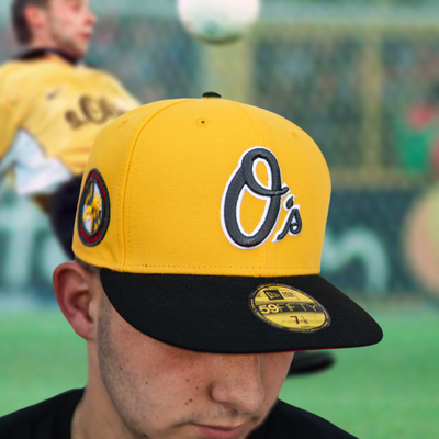 New Era Baltimore Orioles State Flag Red UV (Yellow/Black) - New Era