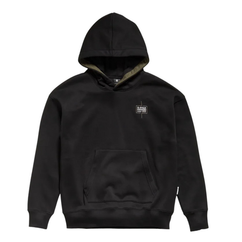 G-Star Unisex Core Oversized Hooded Sweater (Black) - G-Star RAW