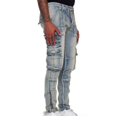 VALABASAS Fighter Jeans (Azzurro) - VALABASAS